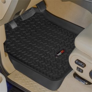 Ford F-250 Floor Liners - Front - Rugged Ridge - All Terrain - Black - `12-`16